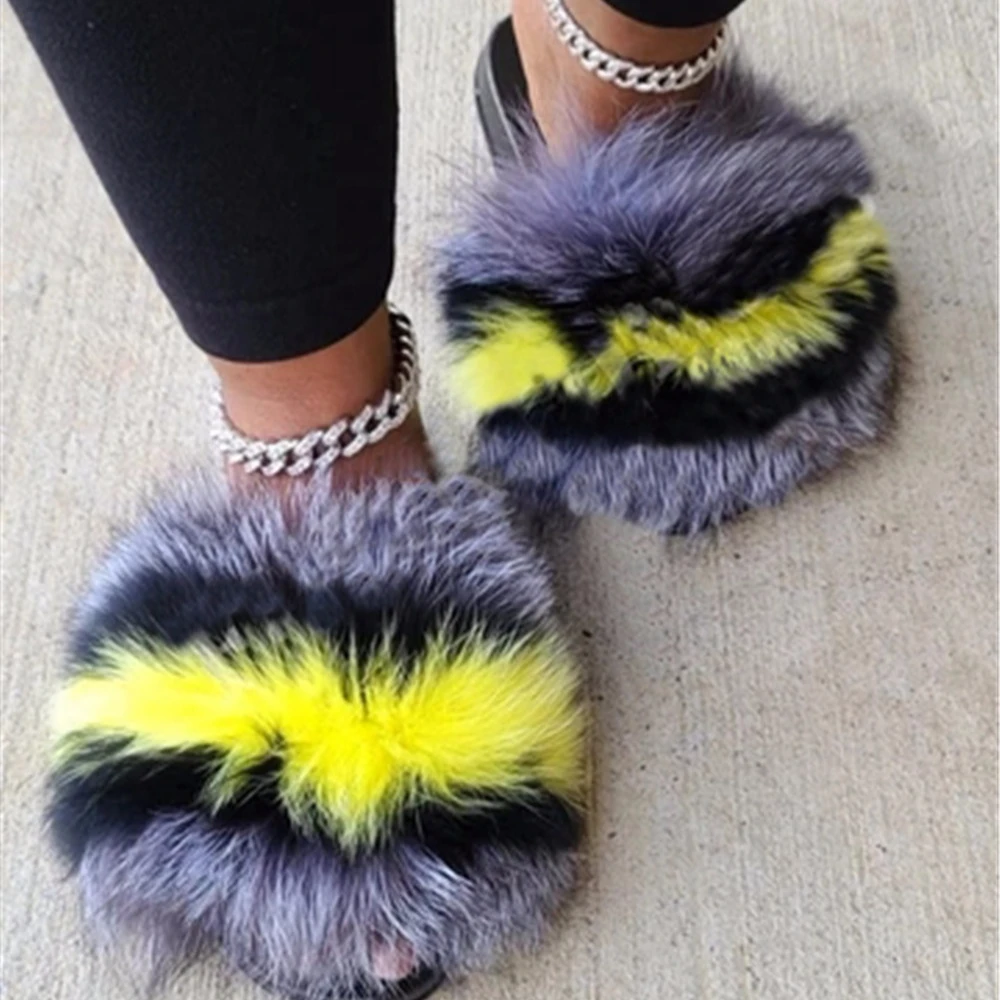 Biggest Fur slides ladies sandals Casual Women Spring Summer All Cover Raccoon Fur Slide For Women, As picture show or customized
Biggest Fur slides ladies sandals Casual Women Spring Summer All Cover Raccoon Fur Slide For Women, As picture show or customized
