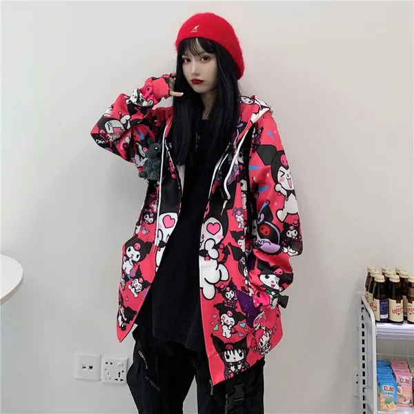 Kuromi Sweatshirt Autumn Fashion Women Kawaii Anime Hoodie Vintage Long Sleeve Cute Pullover Women Black Pink Ladies Top, Red,black
Kuromi Sweatshirt Autumn Fashion Women Kawaii Anime Hoodie Vintage Long Sleeve Cute Pullover Women Black Pink Ladies Top, Red,black