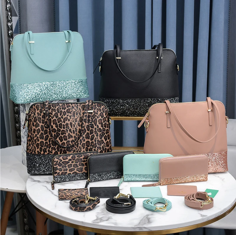 Trending Top Quality Custom Large 3pcs Set PU Sequin Shopping Travel Bags Casual Shoulder Tote Luxury Handbag Purse for Women, 4 colors
Trending Top Quality Custom Large 3pcs Set PU Sequin Shopping Travel Bags Casual Shoulder Tote Luxury Handbag Purse for Women, 4 colors