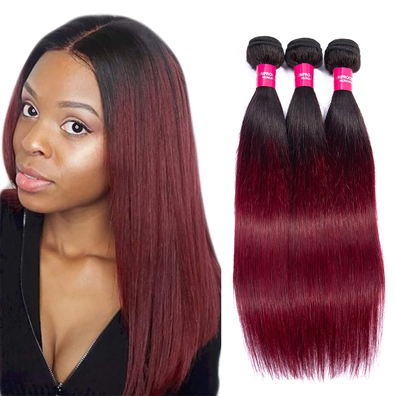 Shmily Ombre Two Tone 1b99j# Straight Human Hair Extensions, Virgin Brazilian Hair Bundles, 10-24 inches For Black Women
Shmily Ombre Two Tone 1b99j# Straight Human Hair Extensions, Virgin Brazilian Hair Bundles, 10-24 inches For Black Women