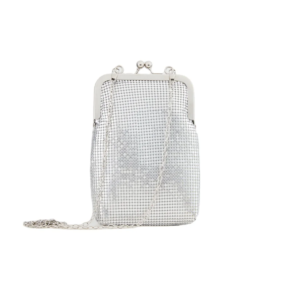 Factory Directly Supply Mini Cell Phone Case Casual Crossbody Chain Lady Metal Mesh Bag, Customized color
Factory Directly Supply Mini Cell Phone Case Casual Crossbody Chain Lady Metal Mesh Bag, Customized color