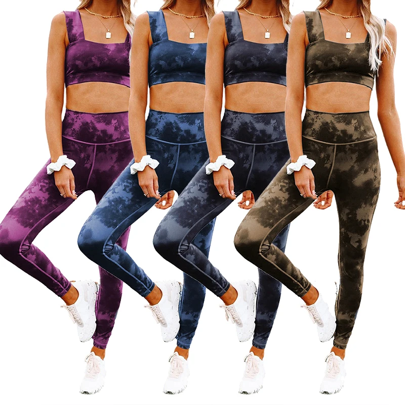 2021 Best Selling Tie Dye Print Yoga Bra and Leggings Sets Fitness Women Sports Wear Set
2021 Best Selling Tie Dye Print Yoga Bra and Leggings Sets Fitness Women Sports Wear Set