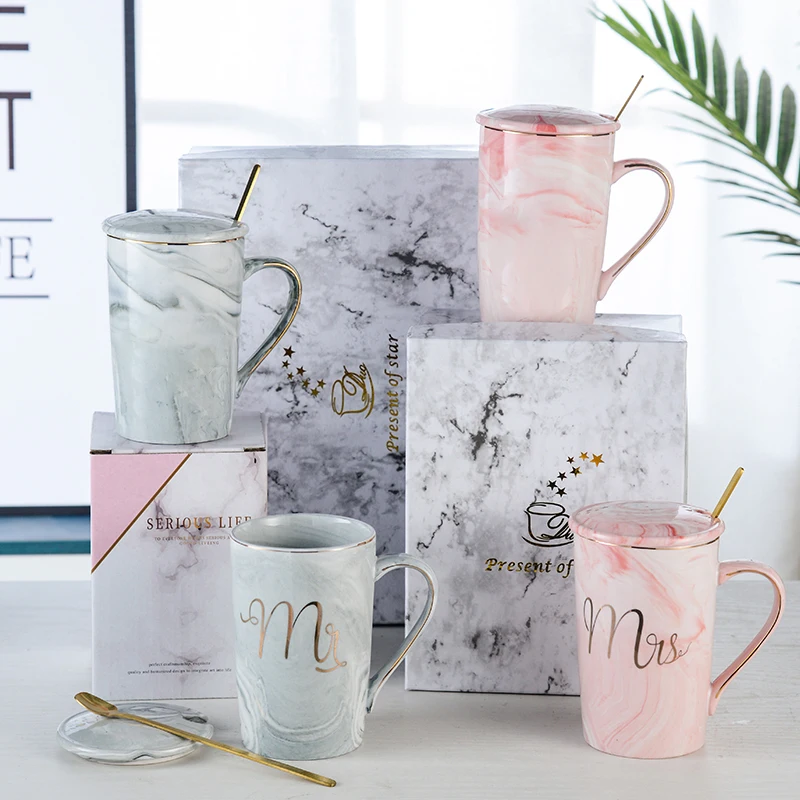 13oz Wholesale Mr Mrs Souvenir Wedding Gift Couple Lover Reusable Ceramic Marble Mug for Coffee Tea
13oz Wholesale Mr Mrs Souvenir Wedding Gift Couple Lover Reusable Ceramic Marble Mug for Coffee Tea