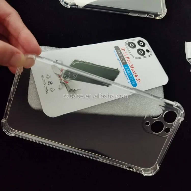 Shockproof Crystal Airbag Small Hole Design Camera Protector Soft Transparent Phone Back Cover Case for iphone 11 Pro Max (6.5)
Shockproof Crystal Airbag Small Hole Design Camera Protector Soft Transparent Phone Back Cover Case for iphone 11 Pro Max (6.5)
