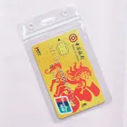 soft pvc transparency plastic business id name tag badge key card holder