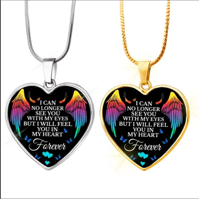 Wholesale Ladies Stainless Steel Necklace Forever Wings Peach Heart Alloy Pendant Jewelry Heart Shape Keychain Custom
Wholesale Ladies Stainless Steel Necklace Forever Wings Peach Heart Alloy Pendant Jewelry Heart Shape Keychain Custom