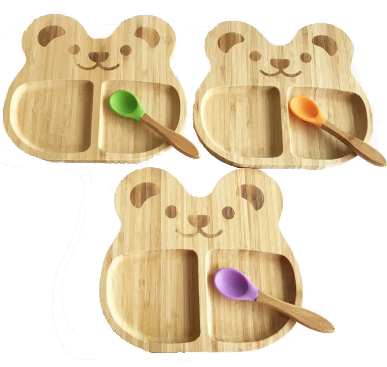 Wholesale Animal Shape Kids Plate Silicone Suction Divided Dinner Bamboo Baby Plates Set
Wholesale Animal Shape Kids Plate Silicone Suction Divided Dinner Bamboo Baby Plates Set