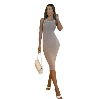 2021 summer women's bag hip dress new sleeveless open back hollow simple home casual dress
2021 summer women's bag hip dress new sleeveless open back hollow simple home casual dress