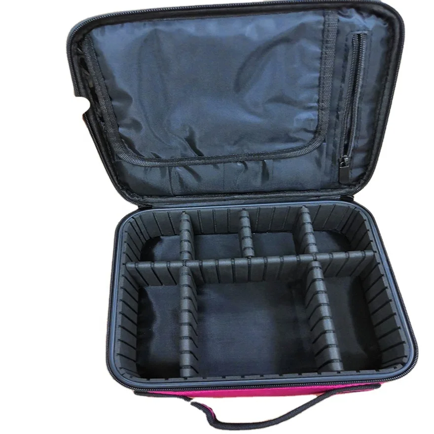 Professional makeup cosmetic case PU leather toiletry bag case with 1680D Nylon, Any color can be made
Professional makeup cosmetic case PU leather toiletry bag case with 1680D Nylon, Any color can be made