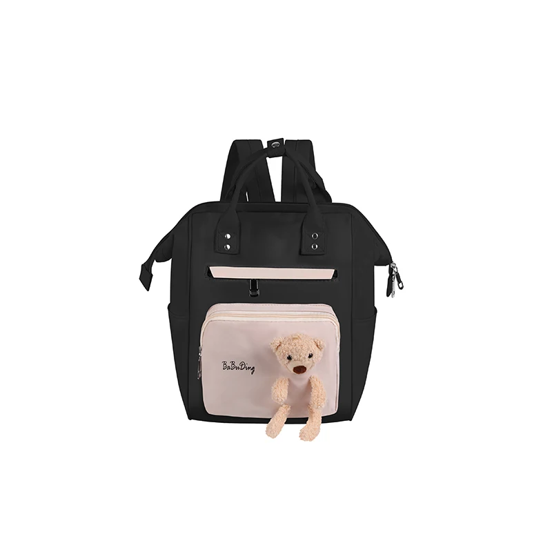 Custom logo large capacity baby diaper bag portable mommy travel bag with bear decoration, As the picture
Custom logo large capacity baby diaper bag portable mommy travel bag with bear decoration, As the picture