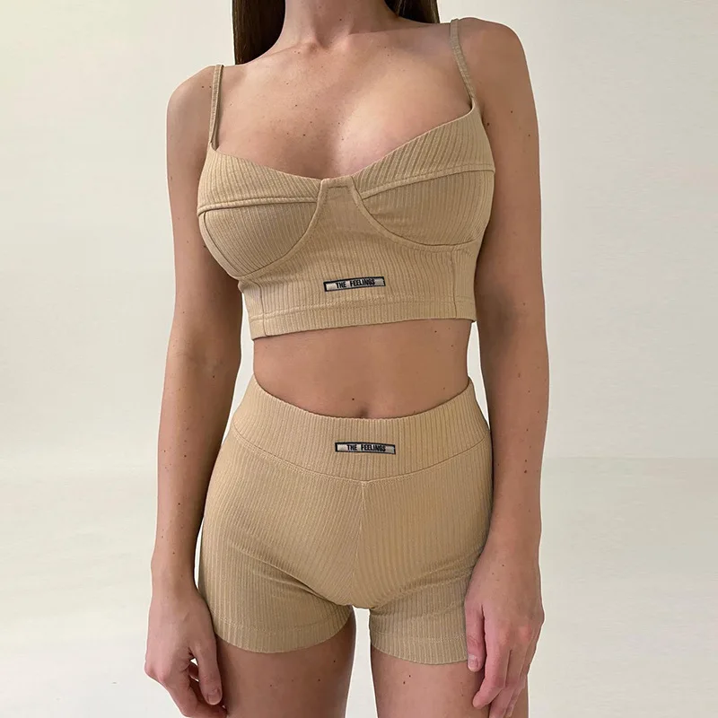 QC KH21073 Women summer sports short tracksuit custom women active wear leggings short set for woman
QC KH21073 Women summer sports short tracksuit custom women active wear leggings short set for woman