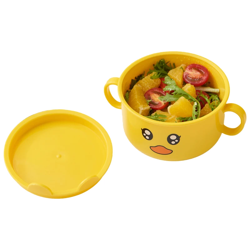 Cartoon yellow duck for children with a cover for babies to eat with a bowl of insulated tableware
Cartoon yellow duck for children with a cover for babies to eat with a bowl of insulated tableware