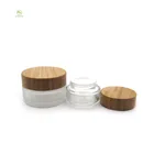5g 10g15g 20g 30g 50g 100g grain cap frosted glass cream packing cosmetic cream plastic lid glass jar
