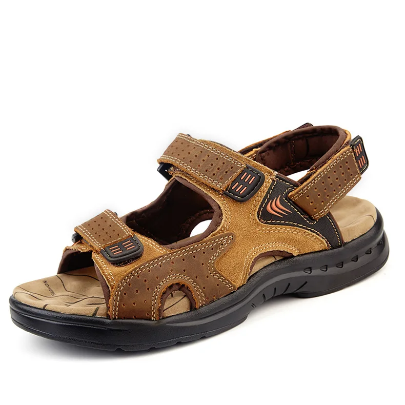 Open Toe Leather Men's Sport Sandals Outdoor Adjustable Handmade Beach Walking Shoes for Summer
Open Toe Leather Men's Sport Sandals Outdoor Adjustable Handmade Beach Walking Shoes for Summer