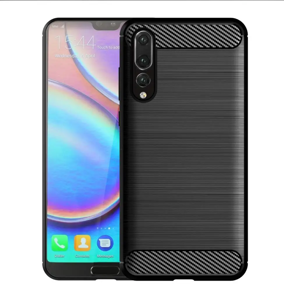 Carbon Fiber Shockproof Soft TPU Back Cover Phone Case For Huawei P20 Pro p30 lite case
Carbon Fiber Shockproof Soft TPU Back Cover Phone Case For Huawei P20 Pro p30 lite case