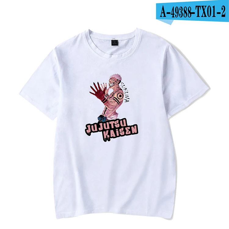 2020 new curse back to war anime loose casual short-sleeved T-shirt summer day comic printing support customized pictures, Multi
2020 new curse back to war anime loose casual short-sleeved T-shirt summer day comic printing support customized pictures, Multi