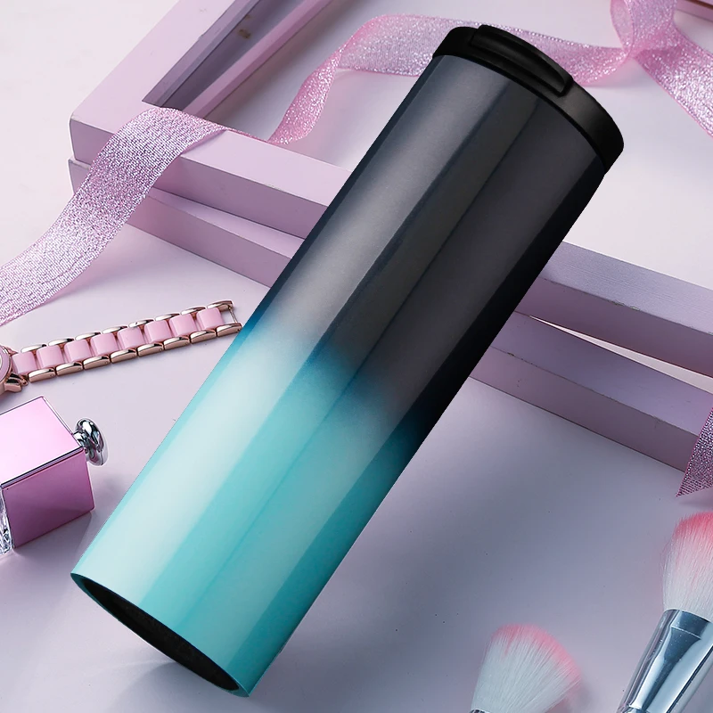 Insulation drink bottle stainless steel double wall water bottle with lid 500ml Gradient straight water Cup, Customized color
Insulation drink bottle stainless steel double wall water bottle with lid 500ml Gradient straight water Cup, Customized color