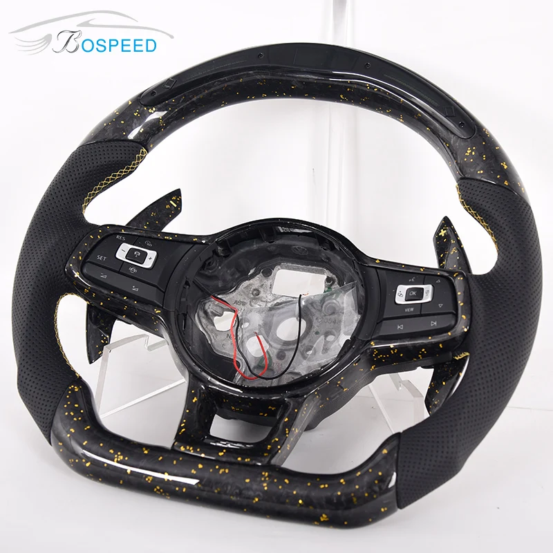 Customized For Volkswa-gen Golf 7 Mk7 Gt-i Leather Led Motorsport Carbon Fiber Car Steering Wheel, Customized color
Customized For Volkswa-gen Golf 7 Mk7 Gt-i Leather Led Motorsport Carbon Fiber Car Steering Wheel, Customized color