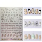 3d Nail Stickers 3d 3D Laser Hot Sale Nail Decals Gold And Silver Moon Styles Nail Decorate Stickers