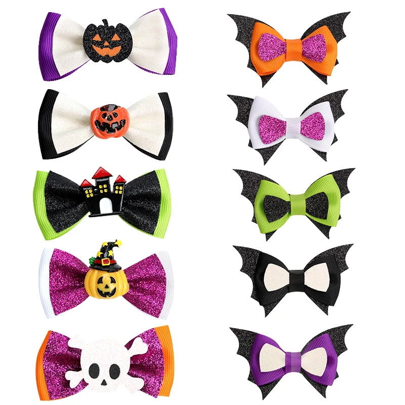 Funny Baby Decoration Hairpin Cartoon Glitter Bat Hairpin Children's Hairgrip Halloween Hair Bow With Clips
Funny Baby Decoration Hairpin Cartoon Glitter Bat Hairpin Children's Hairgrip Halloween Hair Bow With Clips