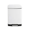 12L Foot Pedal Bin Stainless Steel Waste Basket Trash Can Ash Container
