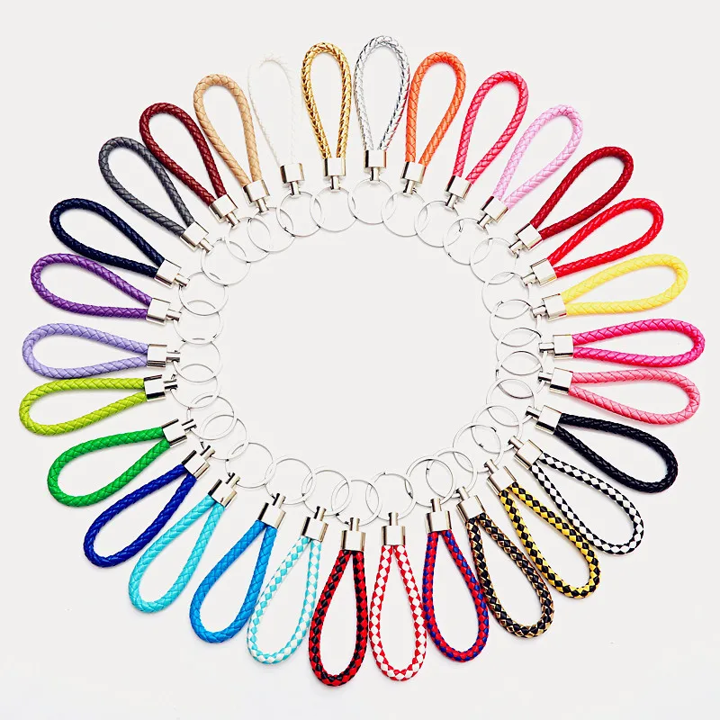 B1041 PU Leather Braided Woven Keychain Rope Rings Fit DIY Circle Pendant Key Chains Holder Car Keyrings
B1041 PU Leather Braided Woven Keychain Rope Rings Fit DIY Circle Pendant Key Chains Holder Car Keyrings