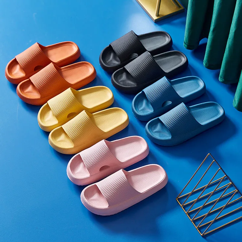 Anti-slip Living Bathroom Shower Indoor Slides High Platform Thick Sandals Summer 2021 Chinese New EVA Slippers for Women Men, Yellow, pink, orange, black, blue
Anti-slip Living Bathroom Shower Indoor Slides High Platform Thick Sandals Summer 2021 Chinese New EVA Slippers for Women Men, Yellow, pink, orange, black, blue
