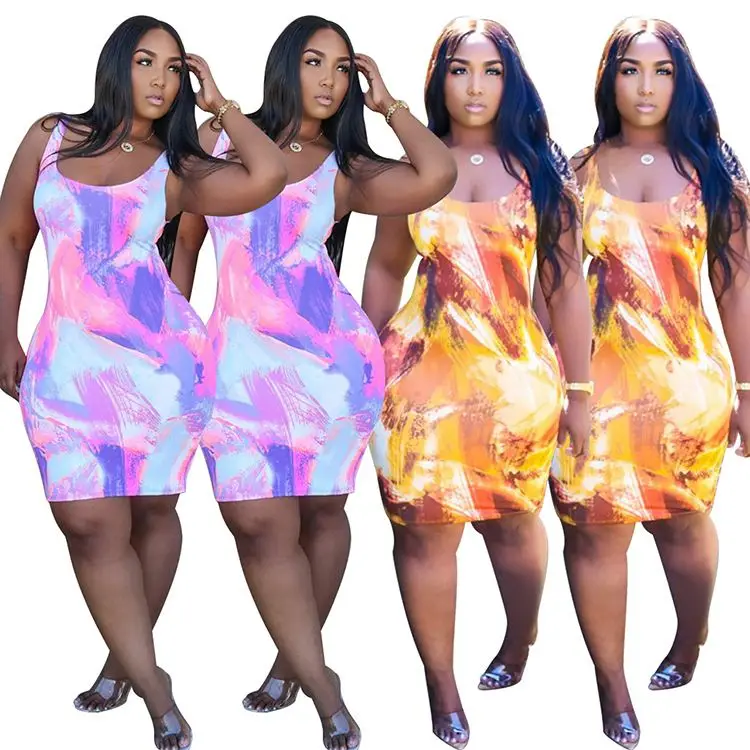 0520M042 High Quality Round Neckline Sleeveless Gradient Color Print Tank Dress Wholesale 2021 Summer Women Sexy Casual Dresses
0520M042 High Quality Round Neckline Sleeveless Gradient Color Print Tank Dress Wholesale 2021 Summer Women Sexy Casual Dresses