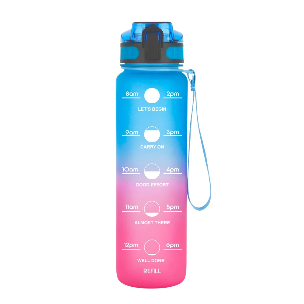 Wholesale Custom Logo 1000ml Motivational Matte Plastic Sports Water Bottles With Bounce Cover, Yellow/blue/green/pink
Wholesale Custom Logo 1000ml Motivational Matte Plastic Sports Water Bottles With Bounce Cover, Yellow/blue/green/pink