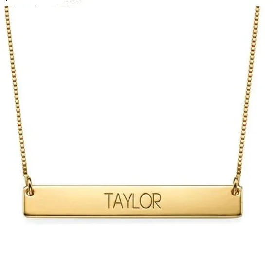Custom Vertical/Horizontal Bar Necklace Stainless Steel ,Gold Plated Bar Necklace Layer Necklace for Women Adjustable Chain, Silver / gold / black / black / rose gold / blue ...
Custom Vertical/Horizontal Bar Necklace Stainless Steel ,Gold Plated Bar Necklace Layer Necklace for Women Adjustable Chain, Silver / gold / black / black / rose gold / blue ...
