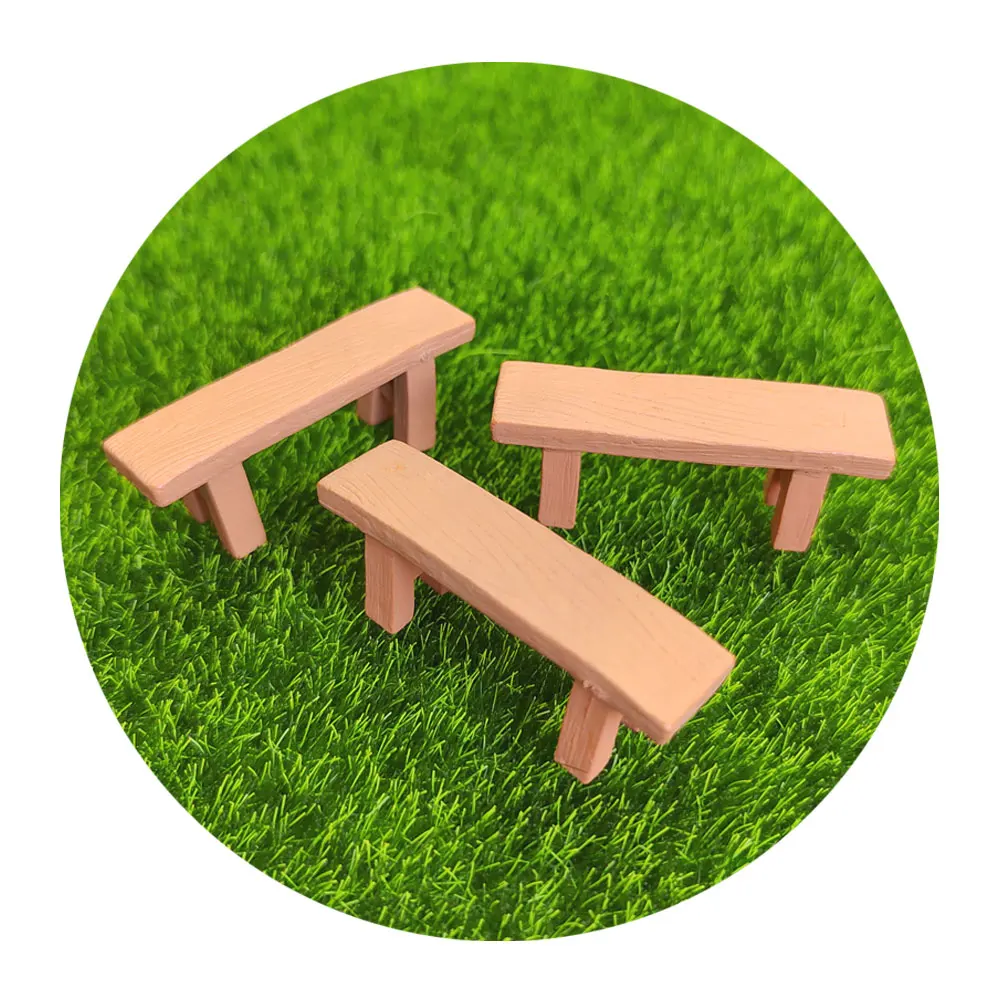 100pcs 3D Mini Artificial Wood Bench Miniatures Kids Play Toys Fairy Garden Gifts Terrarium Figurine DIY Decoration Accessory
100pcs 3D Mini Artificial Wood Bench Miniatures Kids Play Toys Fairy Garden Gifts Terrarium Figurine DIY Decoration Accessory