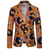 Hawaii Holiday Digital Printing Single Button Slim Fit Men Blazer autumn coat jacket