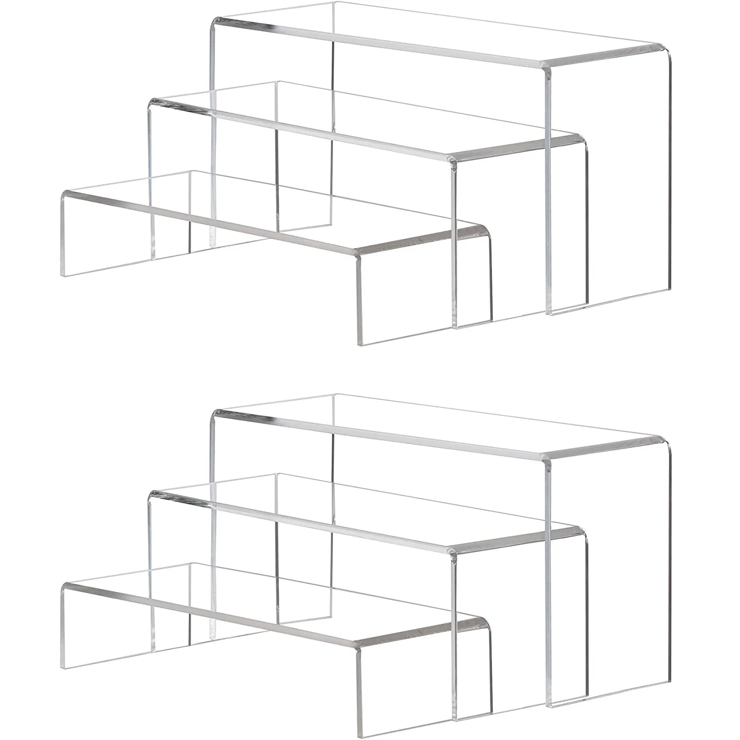 2 Sets Large Acrylic Risers Clear Rectangular Showcase Collectibles Display Retail Desktop Display Stand for Organizer
2 Sets Large Acrylic Risers Clear Rectangular Showcase Collectibles Display Retail Desktop Display Stand for Organizer