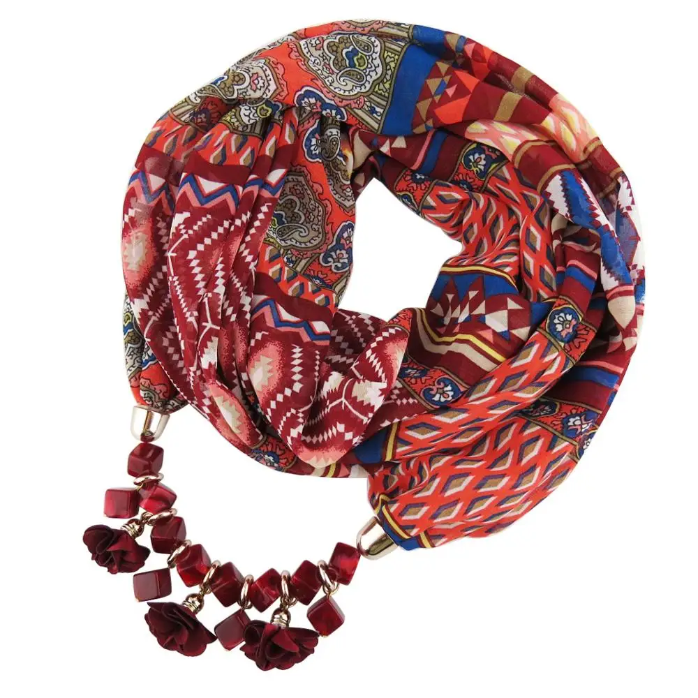 New Hot Sale Women's Print Chiffon Bibs Square Resin Fabric Flower Necklace Pendant Scarf
New Hot Sale Women's Print Chiffon Bibs Square Resin Fabric Flower Necklace Pendant Scarf