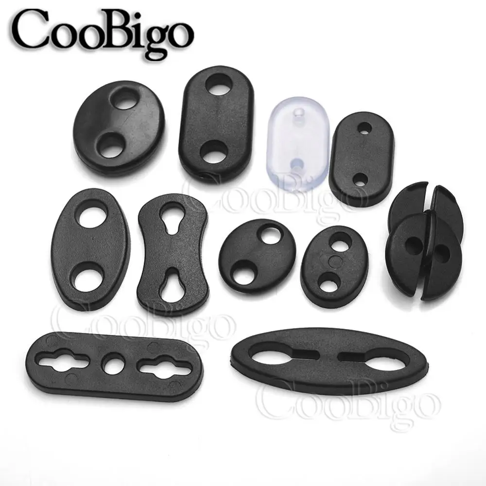 100pcs Plastic 2 Hole Flat Adjustable Stopper Cord Lock Ends Toggle For Paracord Sportswear Shoelace Garment Bag Parts #FLS104
100pcs Plastic 2 Hole Flat Adjustable Stopper Cord Lock Ends Toggle For Paracord Sportswear Shoelace Garment Bag Parts #FLS104