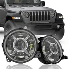 Round 9" Inch DRL LED Headlights for Jeep Wrangler JL Gladiator Renegade 2018 2019 2020