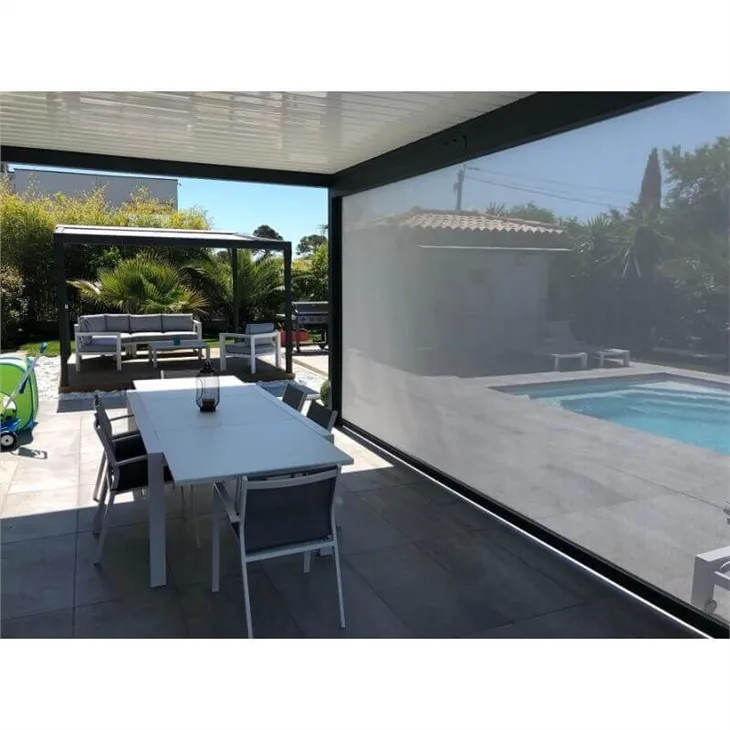 Automatic Sunscreen Blackout windproof Side Channel Track Outdoor Roller Blinds
Automatic Sunscreen Blackout windproof Side Channel Track Outdoor Roller Blinds