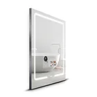 Hot sale Waterproof lighted vanity mirror customized logo touch screen bluetooth bath+mirrors with Zigbee