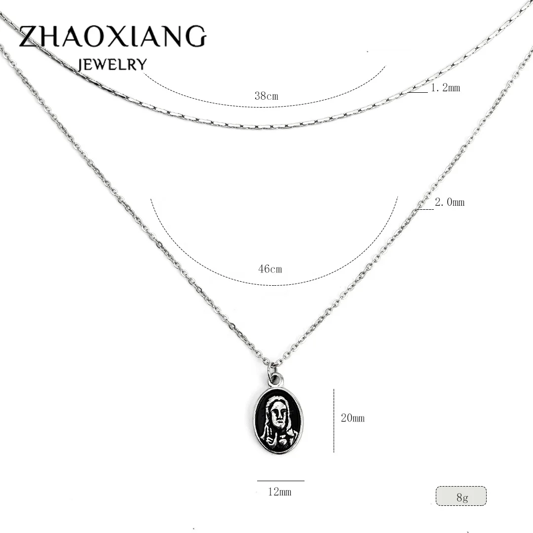 Stainless Steel Jewelry Gold Jesus Piece Pendant Necklace For Women Multi-Layer Personalized Jewelry
Stainless Steel Jewelry Gold Jesus Piece Pendant Necklace For Women Multi-Layer Personalized Jewelry