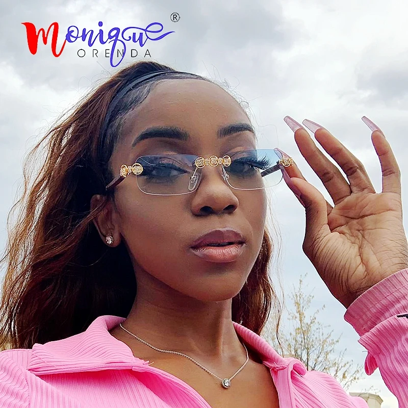 2021 women fit over rimless lentes de sol sqaure colored rhinestone luxury eye glasses crystal sunglasses, Show on the photo
2021 women fit over rimless lentes de sol sqaure colored rhinestone luxury eye glasses crystal sunglasses, Show on the photo