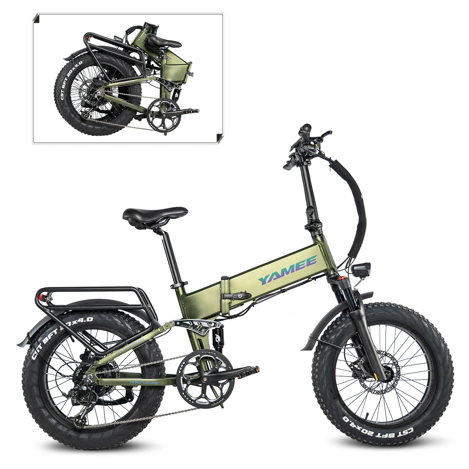 2022 Hot Sale Yamee Fat bear 750W Folding Ebike with Regeneration motor Electric Bicycle
2022 Hot Sale Yamee Fat bear 750W Folding Ebike with Regeneration motor Electric Bicycle