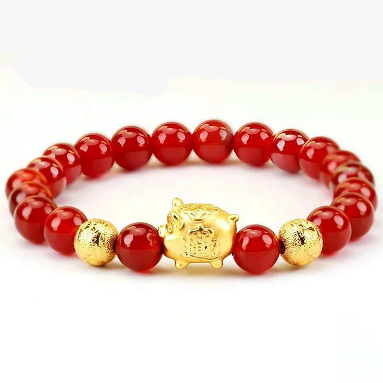 Golden Pig BraceletZodiac Pig Gold Plated Zodiacal Year Little Golden Pig Transfer Beads Bracelet Valentine'S Day Gift
Golden Pig BraceletZodiac Pig Gold Plated Zodiacal Year Little Golden Pig Transfer Beads Bracelet Valentine'S Day Gift