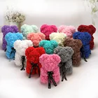 Decorative Flowers Wreaths 2020 Valentines's High Quality Forever Eternal Flower Teddy Rose Bear 25 Cm with Gift Box