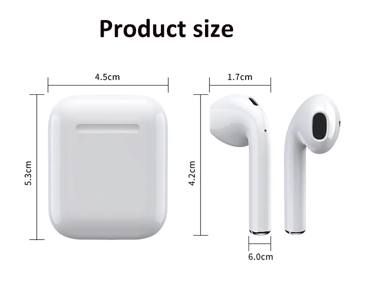 i25 earphone bluetooth wireless tws earbuds earphones with mic in ear noise cancelling Pop-up sports true wireless headphone - ANKUX.COM