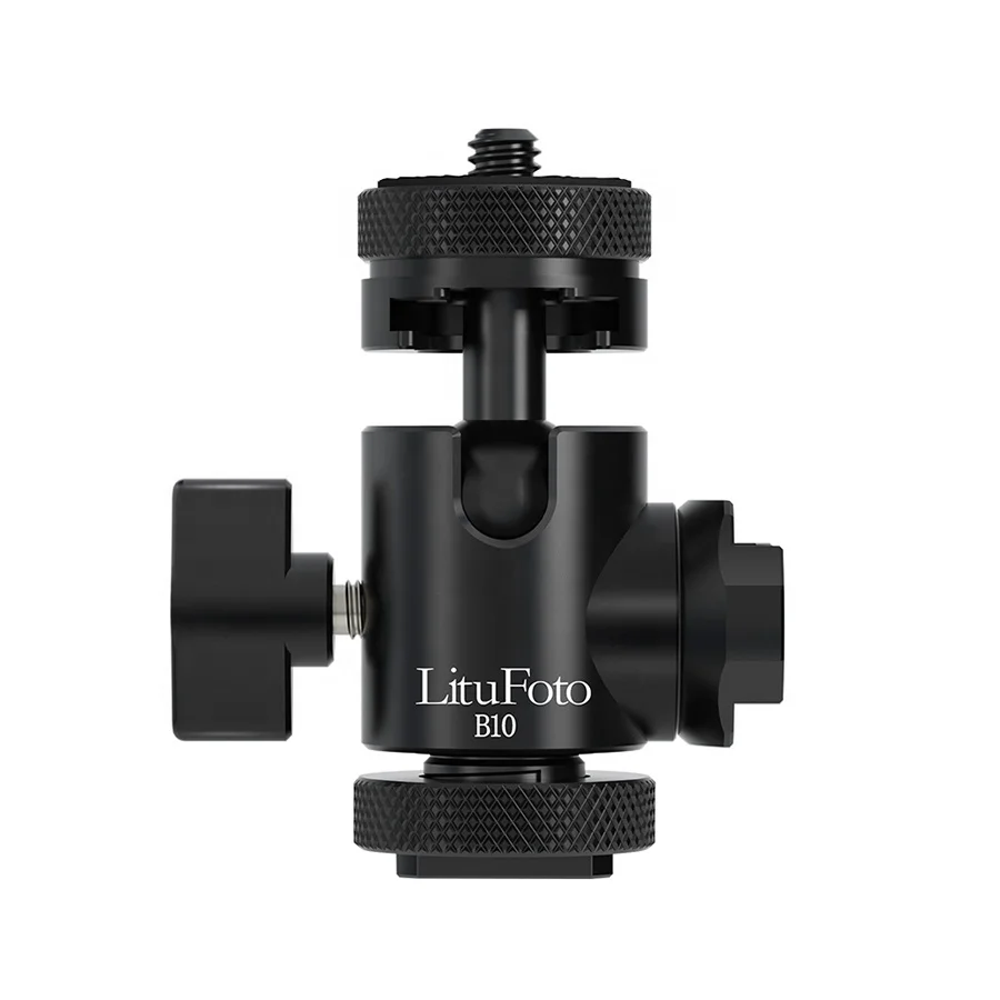 Hot Shoe Mount Adapter 20 Quarter Thread Mini 360 Degree Rotatable Ball Head Ring Light Adapter for DSLR Cameras, Black
Hot Shoe Mount Adapter 20 Quarter Thread Mini 360 Degree Rotatable Ball Head Ring Light Adapter for DSLR Cameras, Black