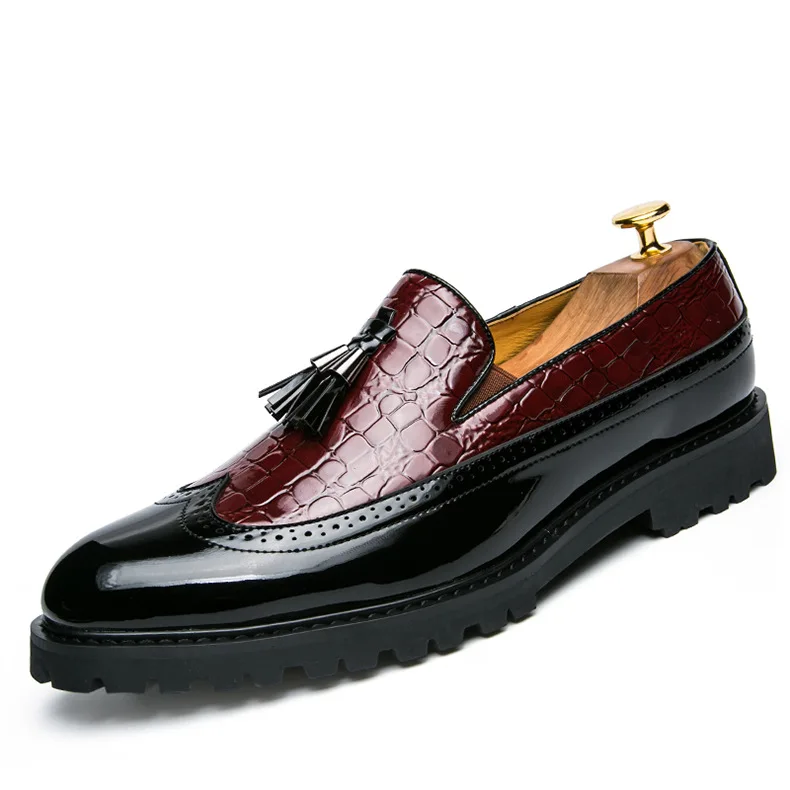 38-46 Fashion Tassel Business Shoes Men Breathable Leisure Soft Leather Pointed Dress Wedding Shoes Men Loafers Moccasins Formal
38-46 Fashion Tassel Business Shoes Men Breathable Leisure Soft Leather Pointed Dress Wedding Shoes Men Loafers Moccasins Formal
