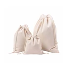 Eco-friendly Wholesale Custom Cloth Bag Natural Cotton Drawstring Promotion