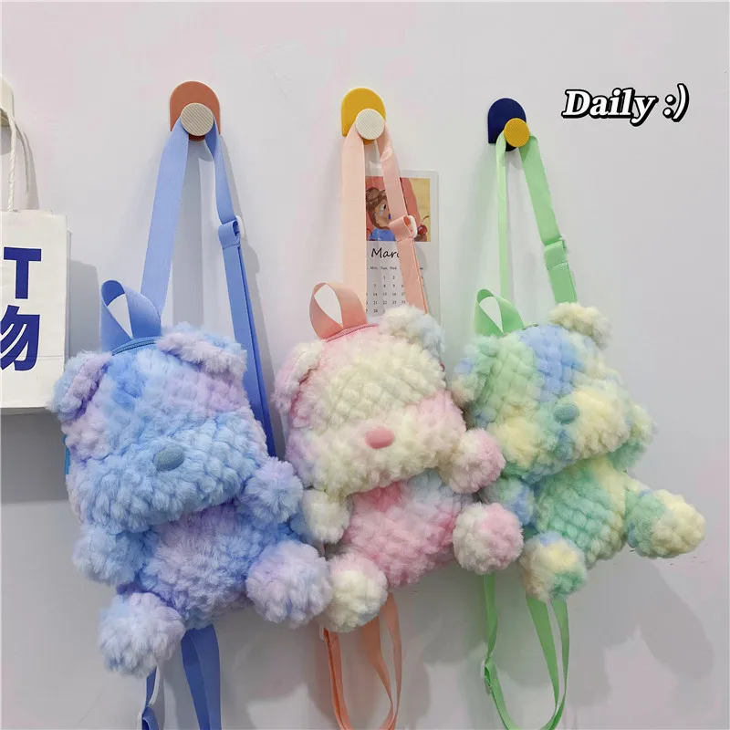 Kawaii new bear cartoon plush backpacks children's personality gift doll holiday custom kids backpack
Kawaii new bear cartoon plush backpacks children's personality gift doll holiday custom kids backpack