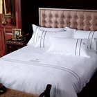 Juntu supplier white bedding bed linen for hotel, hotel bedding sheet sets