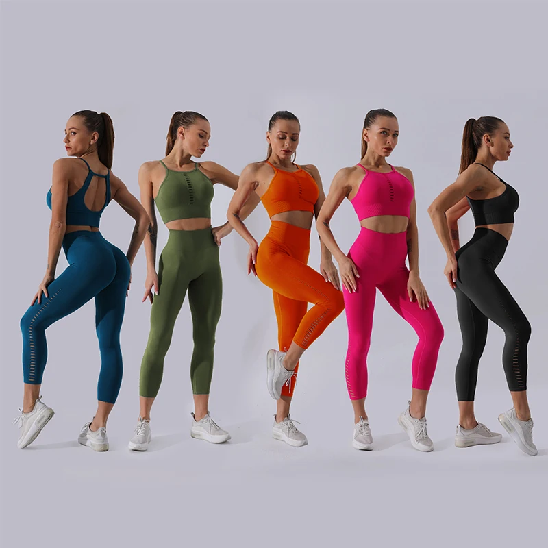 Women Seamless Fitness Yoga Set Gym High Neck Crop top+Capri Leggings 2 PCS Yoga Wear Set, As picture
Women Seamless Fitness Yoga Set Gym High Neck Crop top+Capri Leggings 2 PCS Yoga Wear Set, As picture